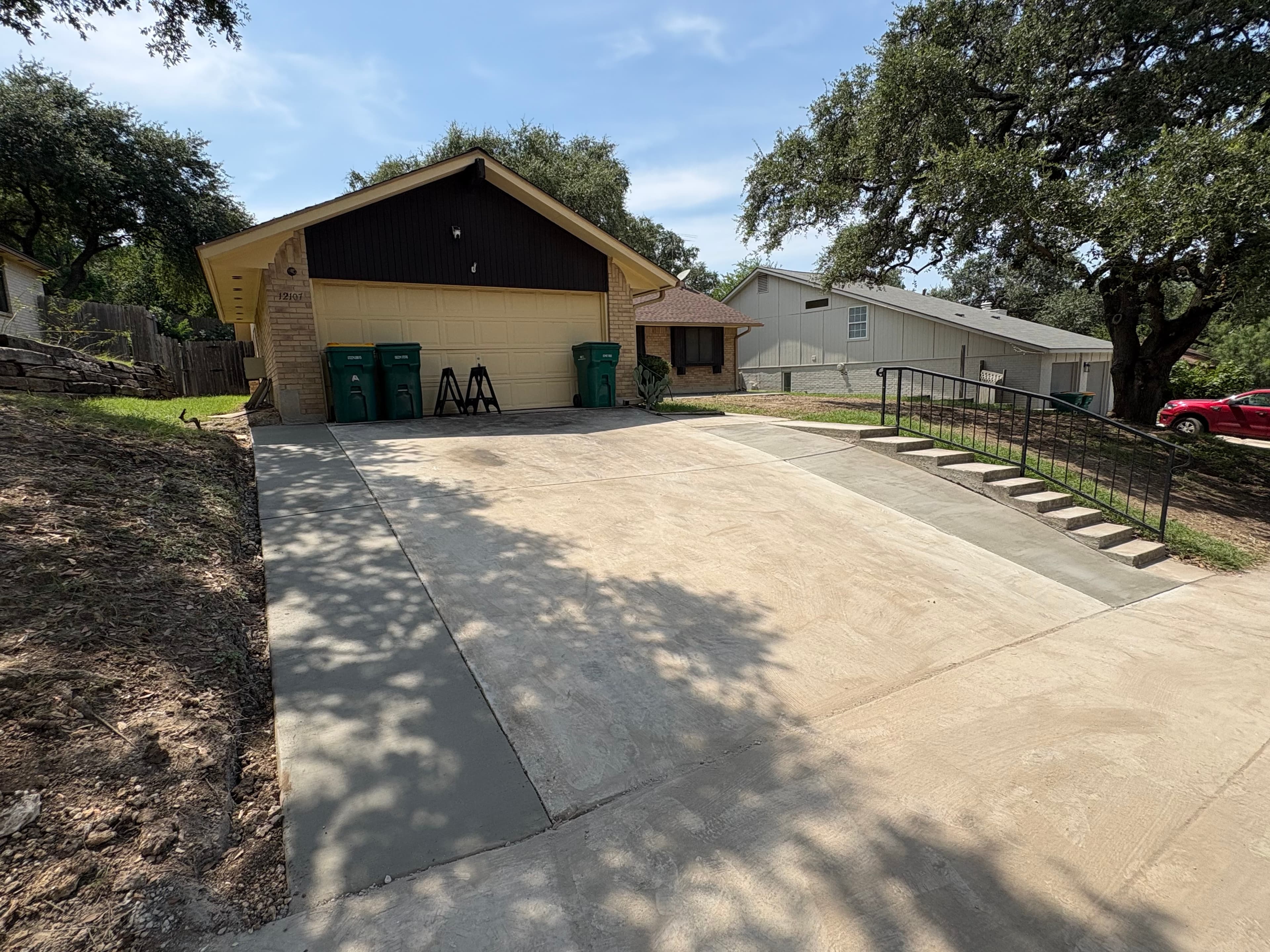Residential Driveway completed by Folsom Construction LLC in New Braunfels, TX