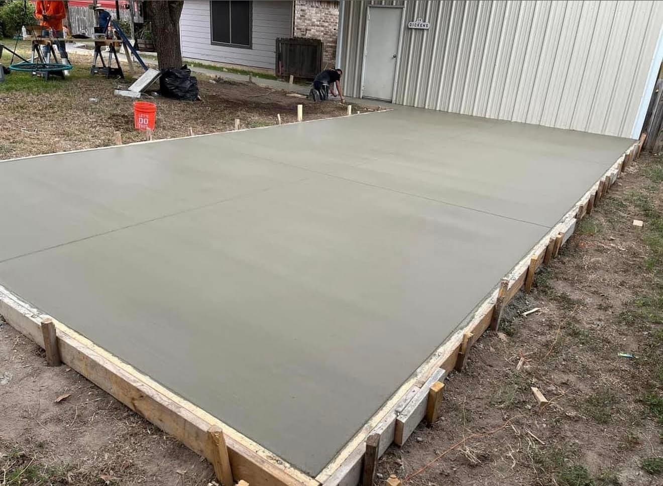 Concrete Slab completed by Folsom Construction LLC in New Braunfels, TX